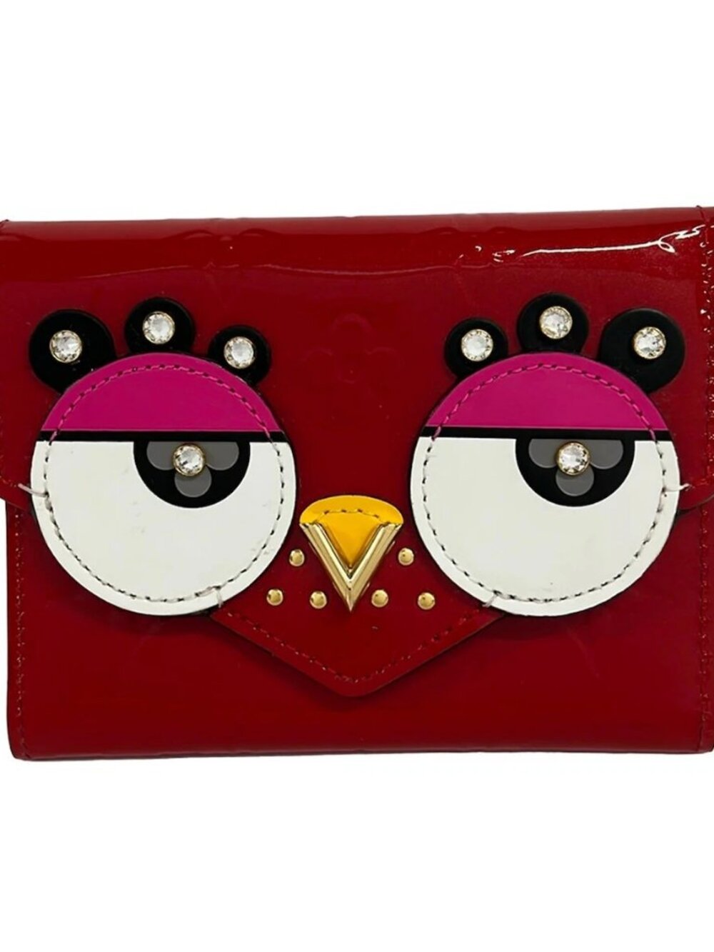 LOUIS VUITTON Portefeuille Victorine M62317 Cerise Lovely Bird MI1108